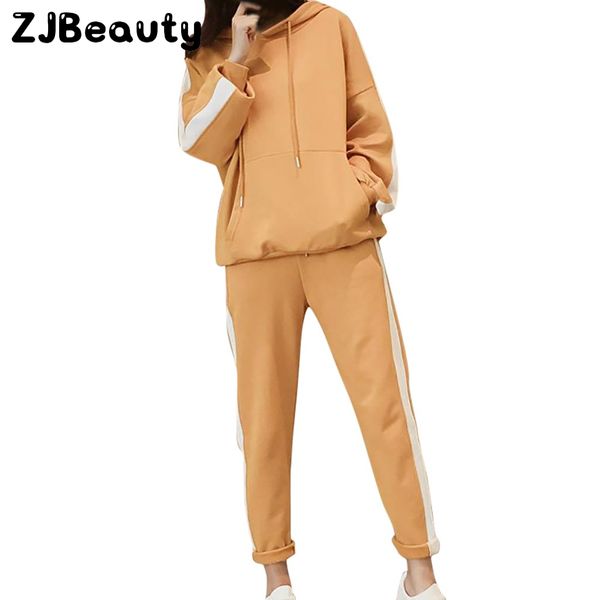 

fashion tracksuit for women 2 pieces running set long sleeve split set casual long pants fitness outfit sportswear sport suit#g4, Black;blue