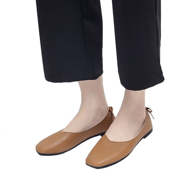 

xiniu plus size 35-40 women flats slip on flat shoes leather female fashion classic woman boat shoes loafers ladies #0506, Black