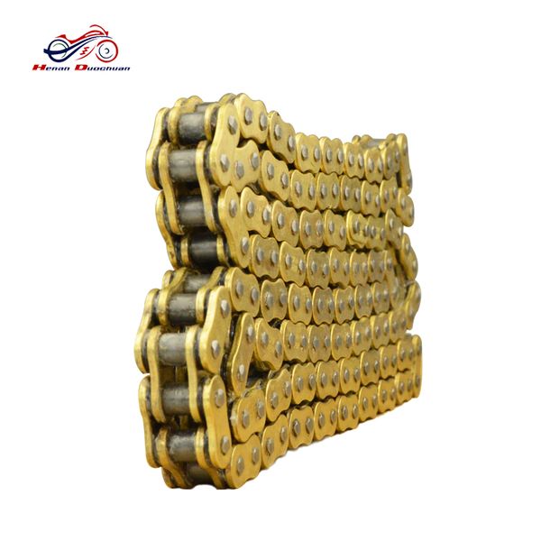 

motorcycle drive chain o-ring o ring 428 chain 130links gold oil seal motorcycle accessories #d