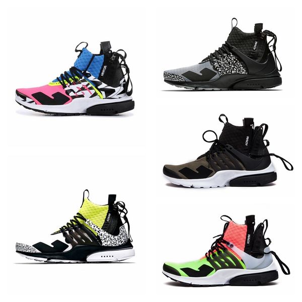 

npsthf 2018 new presto mid running shoes for men, fashionable white black lava presto shoes sport trainers eur 40-45
