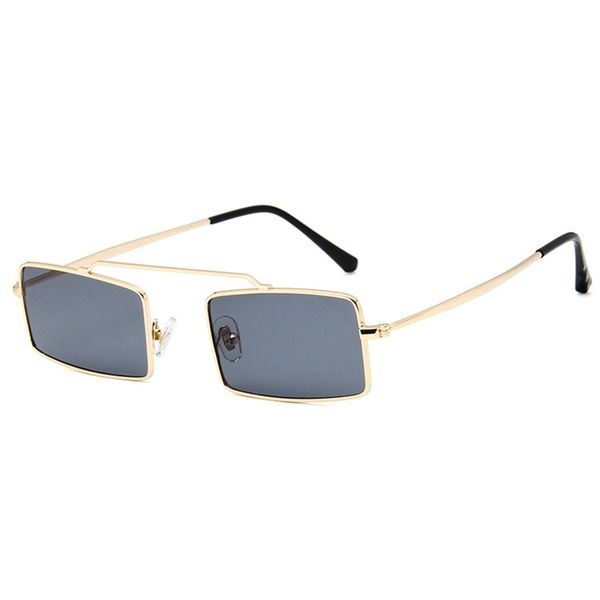

new fashion retro square sunglasses for women men multicolor sea lens small metal frame night vision eyeglasses gradient lens l3, White;black