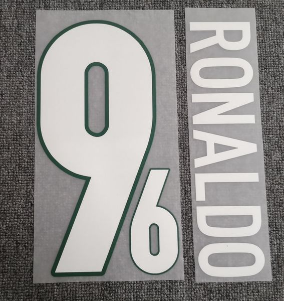 

1998 #9 ronaldo nameset soccer printing iron on transfer patches
