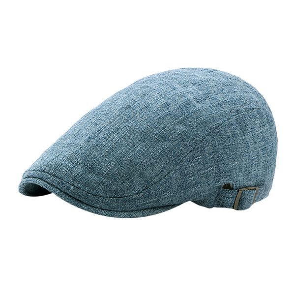 

beret femme winter men solid color vintage ajustable gatsby peaked cap newsboy beret hat femme hiver 2019beret homme, Blue;gray
