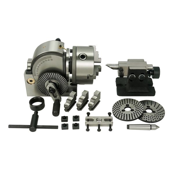 

делительная головка 360 градусов 100 мм 125 мм 3 челюсти патрон прецизионные полу универсальная делительная головка для фрезерного станка с