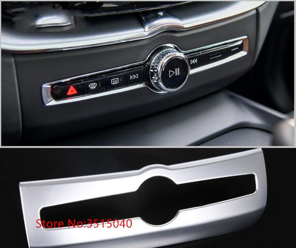 

for xc60 2018 abs chrome matte silver 1 pc car interior air conditioning outlet cover trim car styling auto accessories