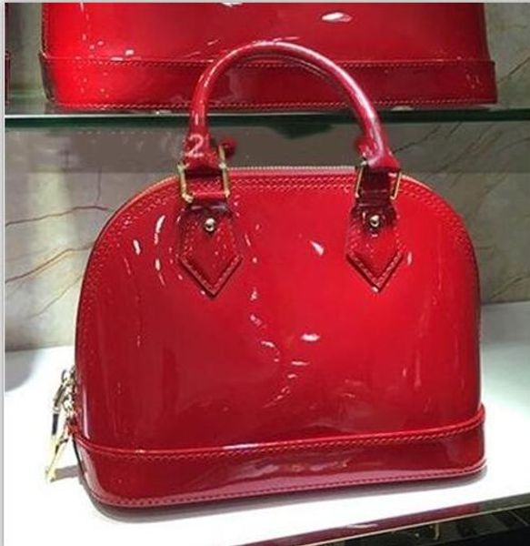 

2019 женская мода l shell сумка pu лакированные сумки цветок тиснением сумки на ремне бренд дизайнер сумки высокое качество crossbody сумка