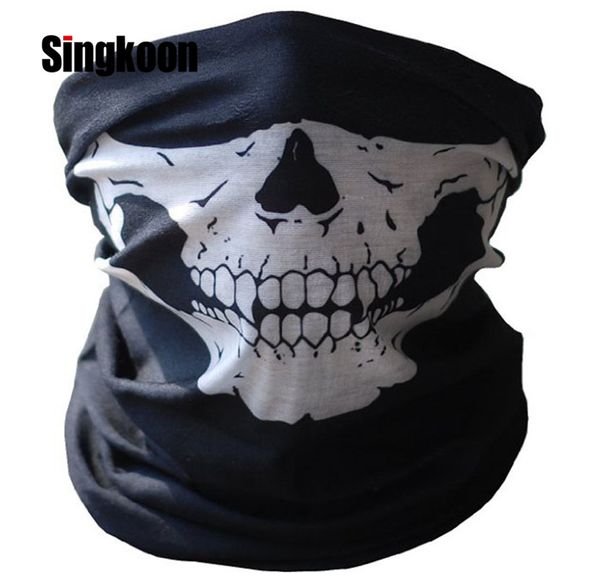 

balaclava motorcycle face mask halloween bicycle ski skull half face mask ghost scarf multi use neck warmer cod