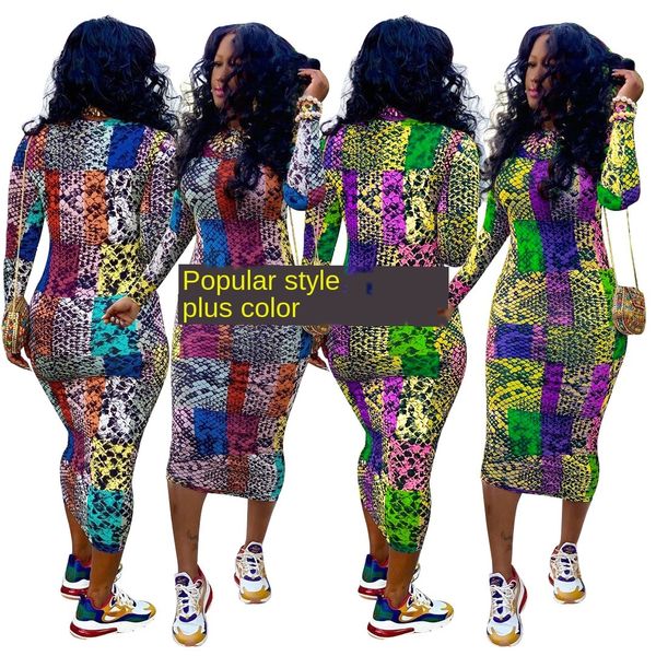 

womens designer solid color banquet dress v-neck long sleeve hip split dress uz88, Black;gray