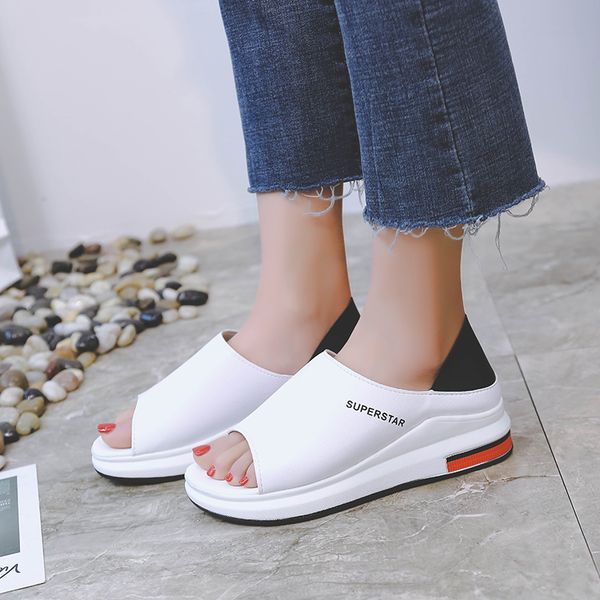 

Women Sandals Spring Summer Platform Sandal Shoes Woman Peep Toe Leather Beach Casual Sandalias Mujer Plus Size 2019 New Fashion