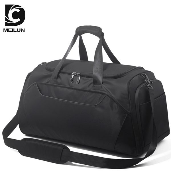 

dc meilun waterproof travel bags 15.6" lapshoulder messenger bag multifunction suit storage hand luggage bag with shoe pouch