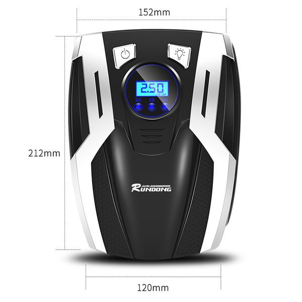 

car air compressor 12v pointer/digital display electric air pump motorcycle tire pressure tool car accessries