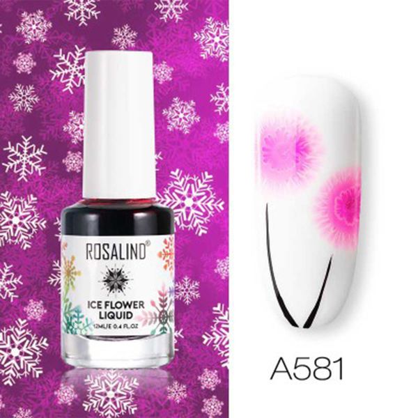 

christmas snowflakes nail art liquid essence manicure supplies with white base ey669, Red;pink