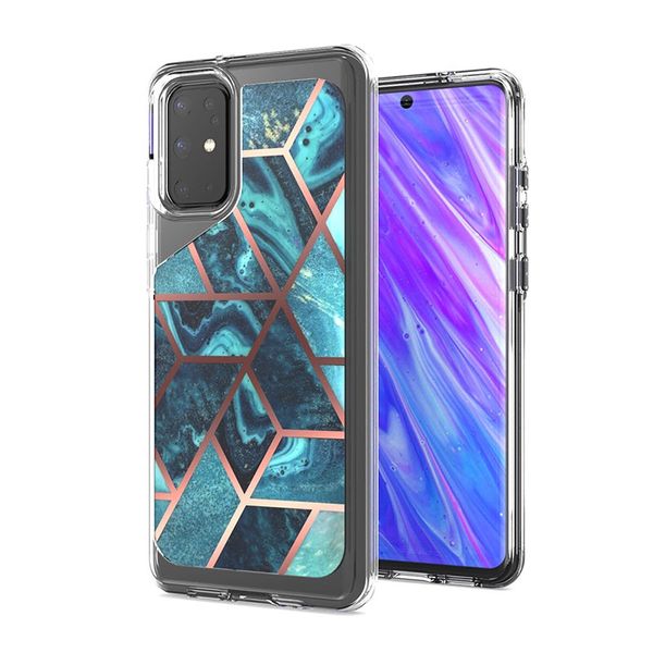 casos de telefone para Samsung S20 Plus Ultra S10 além nota 8 9 10 mais A20 A10E A50 A70 A01 A81 A91 Marble IMD imprimir cobertura TPU PC