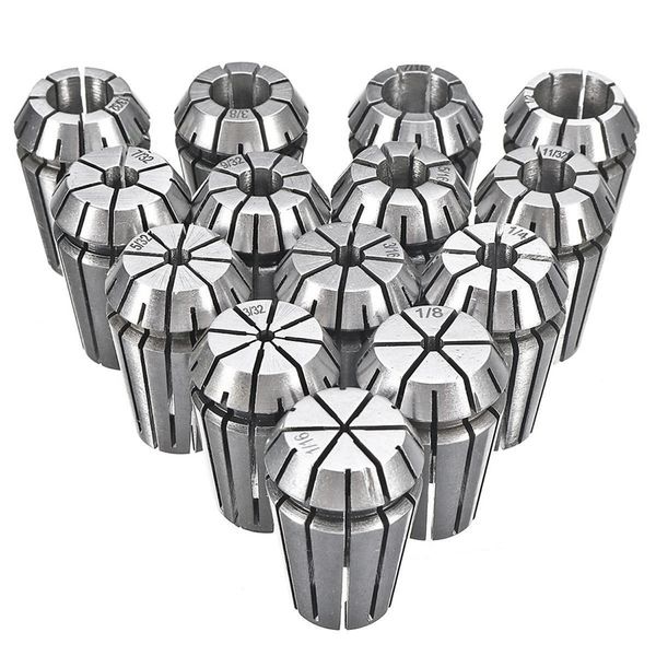 

absf er20 collet 14 pcs collet spring set for cnc workholding engraving machine and milling lathe tool