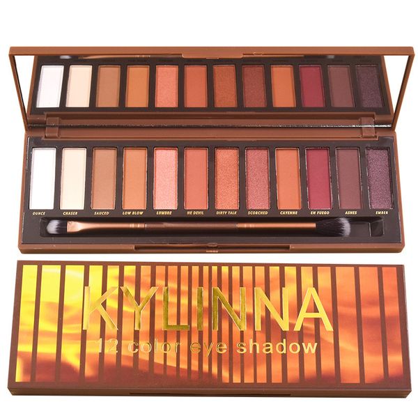 

KYLNNA 12 color eye shadow 12 colors latest makeup Shadow Palette 12 color eye shadow palette DHL free shipping