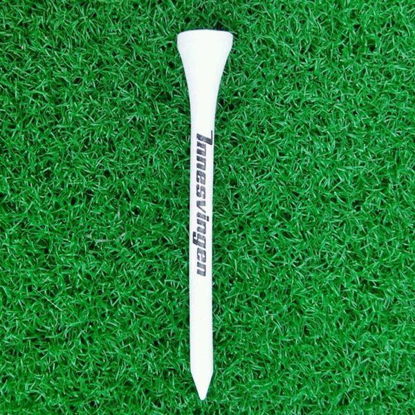 

50pcs 70mm white wooden golf ball tees printing golf tee new 50pcs cklvs