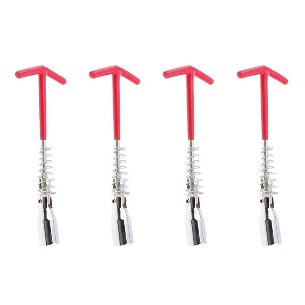 

4pcs/lot 21mm flexible spark plug removal tool socket wrench installation head t-bar