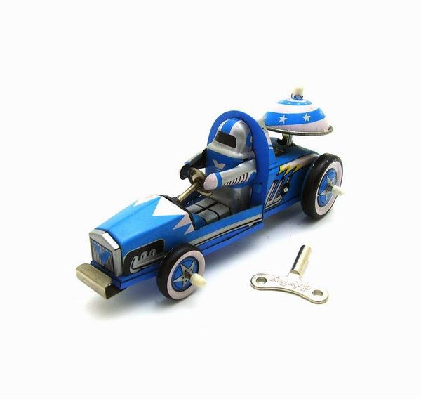 

funny] collection retro wind up toy metal tin f1 racing racer sports car clockwork toy figures model vintage toy gift