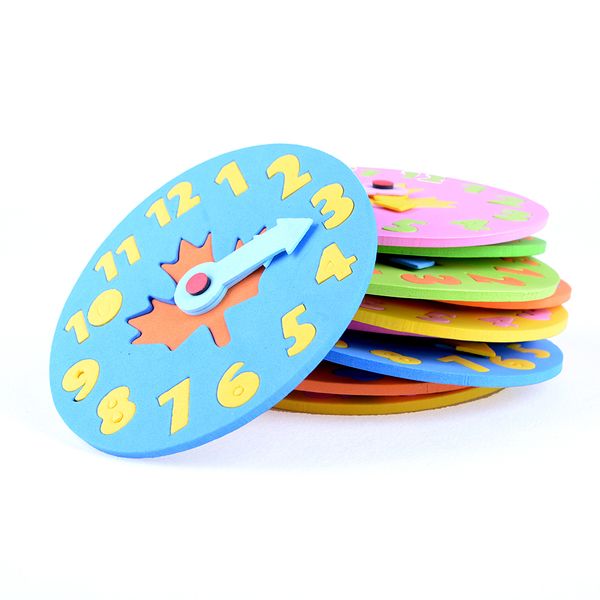 

memory game 1piece kids diy eva clock learning education fashion toddler lacing shoes montessori kids wooden toys children toys