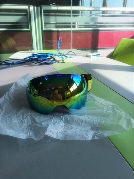 

be nice brand professional snow uv- protection multi-color/double anti-fog skiing eye wear snowboarding skiing glasses goggles