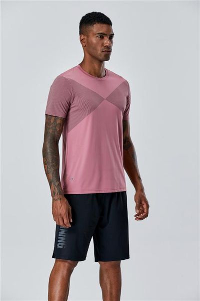 

raibaallu quick dry compression men's t-shirts running shirt fitness tight tennis soccer jersey gym sportswear, Black;blue