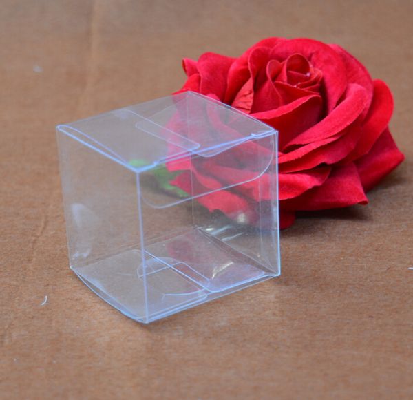 

size 4*4*10cm box pvc transparent packaging/ clear plastic pvc packing boxes