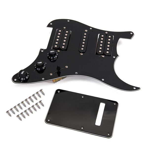 

electric guitar pre-wired loaded pickguard hsh pickup back cover screws kit