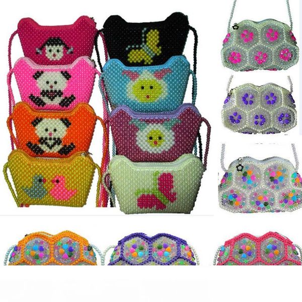 

ручной работы кристалл бисером сумка одно плечо рюкзак роскошная сумка для детей дети женщины рождество вечерние сумки путешествия сумка для