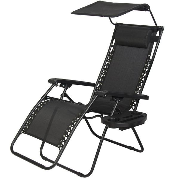 

new zero gravity chair lounge patio chairs outdoor with canopy cup holder