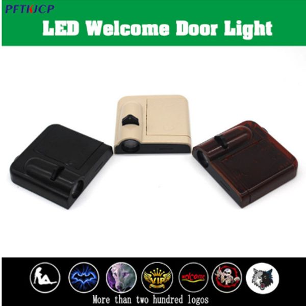 

2pcs добра пожаловать двери светодиодных лампы логотипа проектора для lada niva самара печатки для газа вип черных белых коричневых светодио