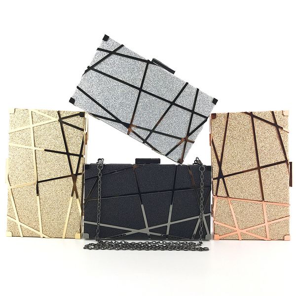 

dinner bag metal banquet bag ladies hand holding evening sequin dress clutch
