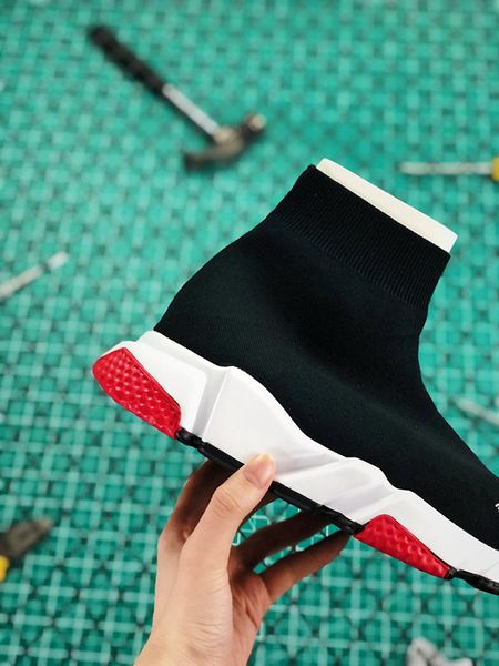 

designer slipper triple sneakers trainer black red gypsophila triple black fashion flat sock boots casual shoes speed trainer runner t01
