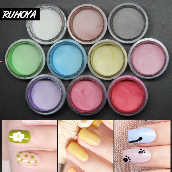 

ruhoya powder nail glaze powders nude acrylic nail dipping powder moisturizing powders manicure nails beauty dippingpolymer, Silver;gold