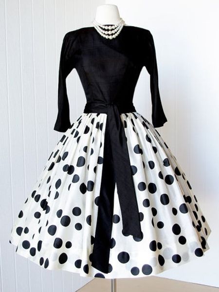 

women velvet patchwork dress elegant polka dots expansion umbrella dress spring autumn lady black ball grown vintage, Black;gray