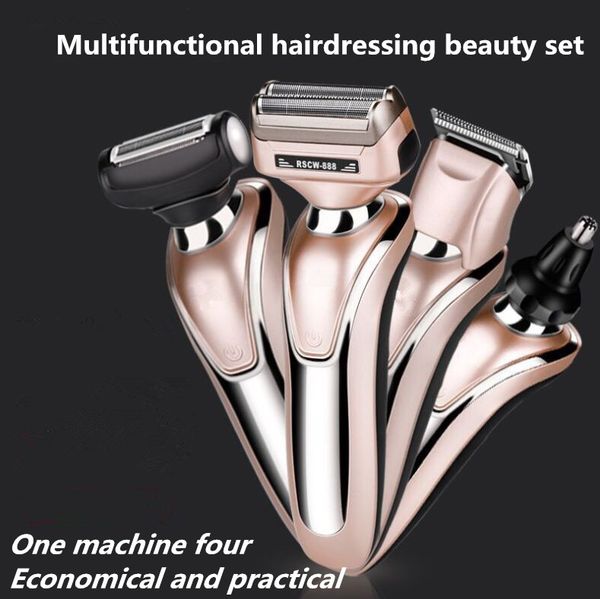 

electric shaver electric hair clipper 4-in-1 electric shaver body washquick shaving beard multifunctional hairdressing and shaving suit
