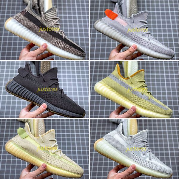 

2020 new colors man designer shoe tail light zyon cinder trainer sneakers yeshaya flax marsh kanye west woman casual shoes, Black