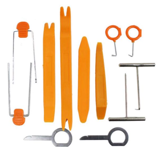 

12pcs/set car panel removal tools dvd stereo refit kits plastic trim panel removal repair tools
