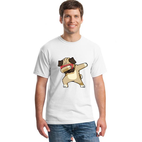 

2019 fashion animal print dog hipster funny men's t-shirt casual summer street men's t-shirt hop s-5xl, White;black