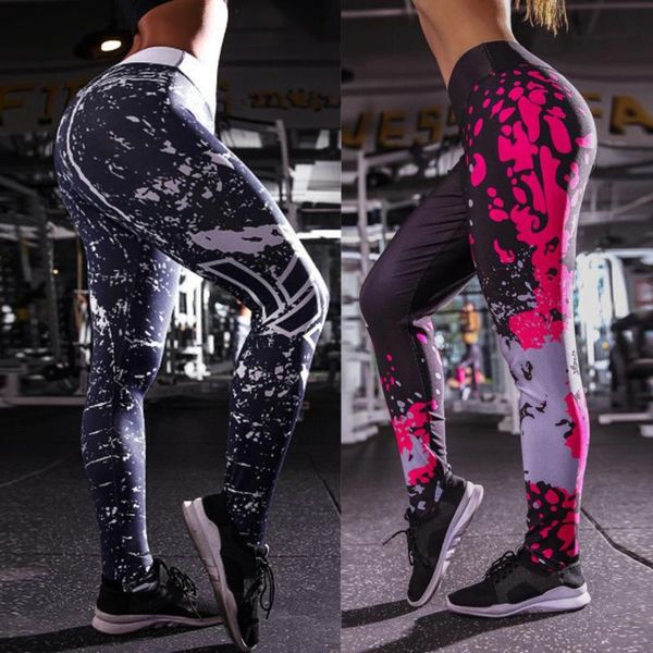 

yoga outfits sweatpants women print sweat pants melange 2021 women's diamond digital sports tightening wholesale, White;red