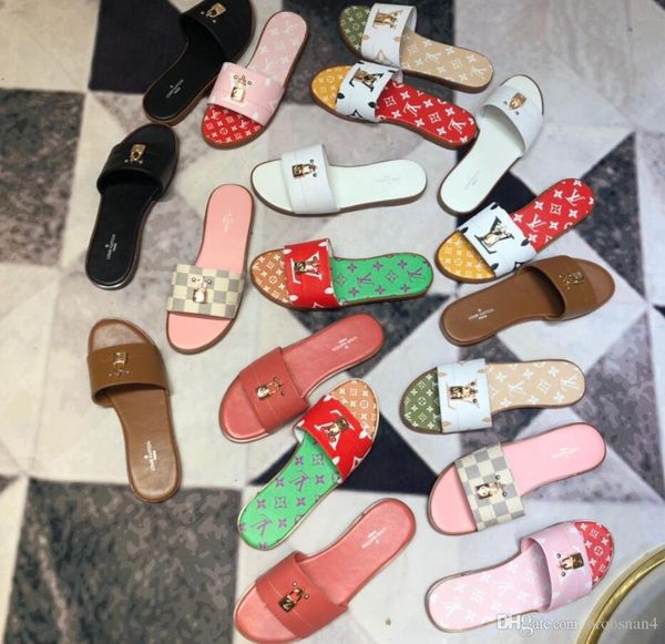 

With box 2018 lide ummer luxury de igner beach indoor flat g andal lipper hou e flip flop with pike andal