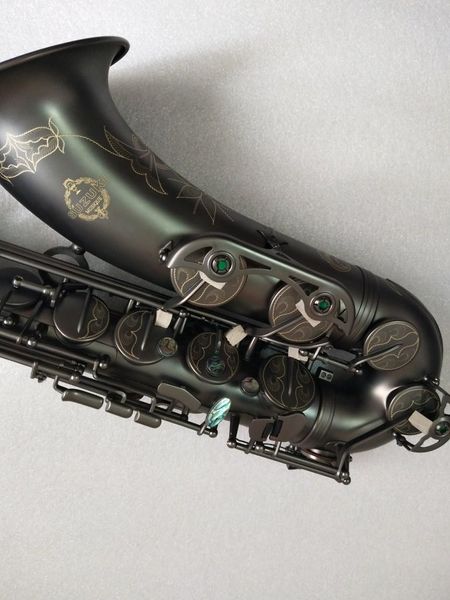 Профессиональный уровень качества японский Suzuki тенор саксофон Bb музыкальный инструмент черный никель золото саксофон с мундштуком тростниковый чехол