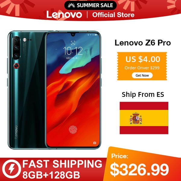 

Оригинал Global Version Lenovo Z6 Pro Snapdragon 855 окт Ядро 6,39" FHD дисплей Смартфон сзади 48MP Quad камеры