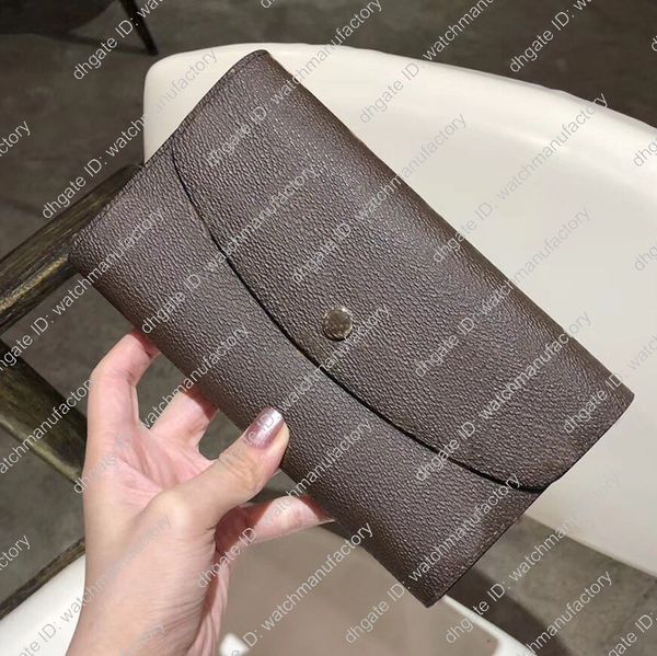 

designer wallet womens ladys mens wallets card holder organizer long brown canvas purse for women men check wallet money pocket, Red;black