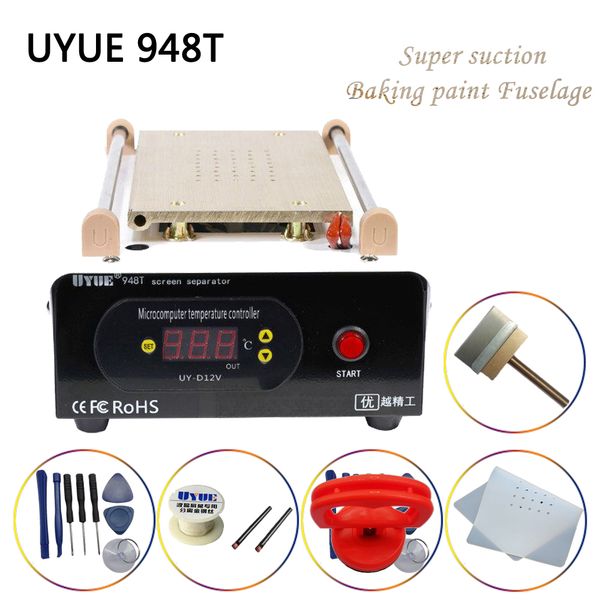 

uyue 948t 7inch preheat separate machine lcd built-in vacuum pump screen separator split screen machine phone heating platform