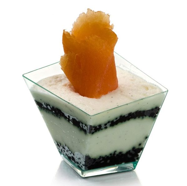 

promotion-party wedding supplies одноразовая пластиковая посуда 56*55 мм/60 мл прозрачный мини-десерт girata витая чашка 20 / pack