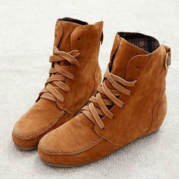 

winter shoes women autumn and fashion suede ankle boots 2019 faux slim, Black