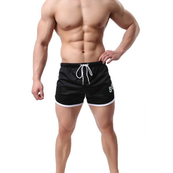 

2019 drawstring men solid men's pants short workout shorts porting summer for casual fitness, White;black