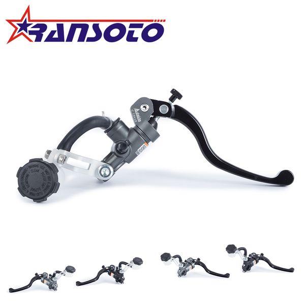 

ransoto 22mm cnc aluminum 16x18 or 19x18 adelin brake clutch master cylinder hydraulic lever