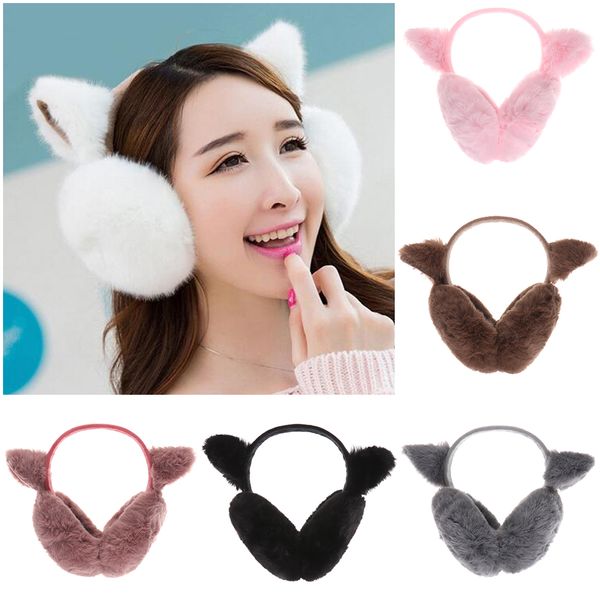 

1pc новые мода женщины девушки комфортная теплая earmuffs уха хлопка плюшевые мягкие сгущает уха подогреватели зимняя защита, Blue;gray
