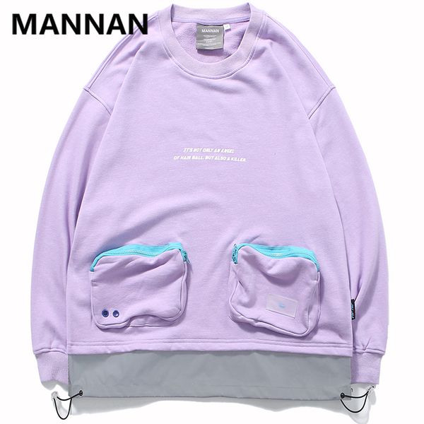 

mannan 2019 funny cart boy print men sweatshirts hip hop harajuku long sleeve fashion casual cotton oversized streetwear, Black